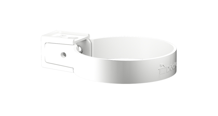 Хомут универсальный для водосточной трубы Premium, пломбир