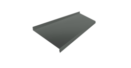 Отлив простой 250 0,45 PE с пленкой RAL 7005 мышино-серый (2м)