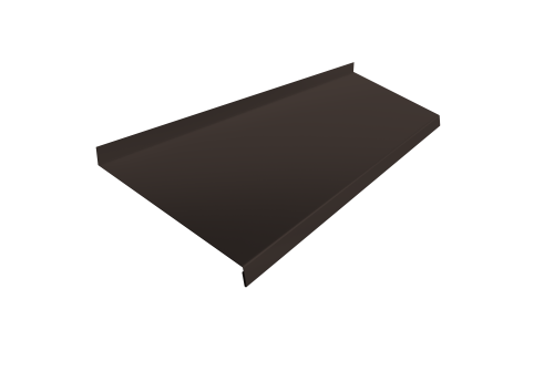 Отлив простой 250 0,5 Atlas X с пленкой RR 32 темно-коричневый (2м)