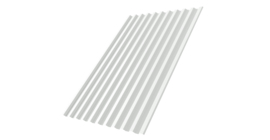 Профнастил С21R 0.45 PE RAL 9003 сигнальный белый