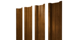Штакетник П-образный В с прямым резом 0,45 Print Elite Golden Wood TwinColor