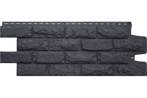 Фасадная панель GL Колотый камень Classic графит