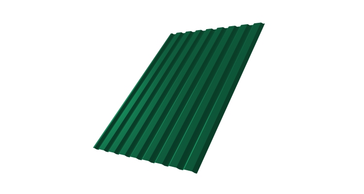 Профнастил С20А Дачный 0.35 PE RAL 6005 зеленый мох