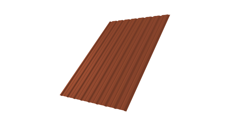 Профнастил С10B 0.45 Drap TX RAL 8004 терракота