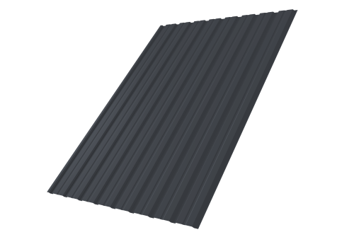 Профнастил С10B 0.5 Atlas X RAL 7024 мокрый асфальт