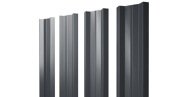 Штакетник М-образный А с прямым резом 0.45 Drap ST RAL 7024 мокрый асфальт