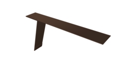 Планка карнизная фальц Grand Line 130х80 0,45 Drap TwinColor RAL 8017 шоколад (3м)