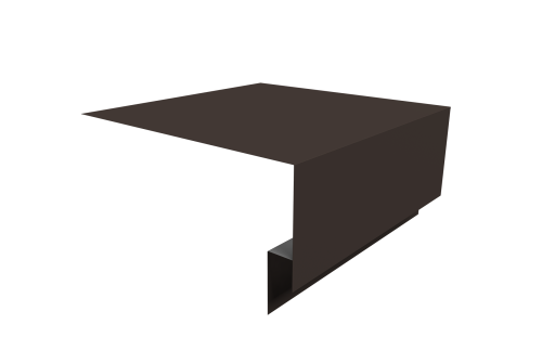 Планка околооконная сложная Блок-хаус new 200х75х27 0,45 Drap TX RR 32 темно-коричневый (3м)