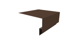 Планка околооконная сложная Блок-хаус new 250х75х27 0,45 Drap TR RAL 8017 шоколад (3м)