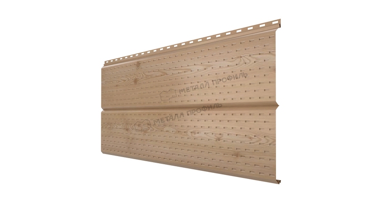 Софит Металл Профиль перфор. Lбрус-XL-14х335 (ECOSTEEL_T-12-Орех-0.45)