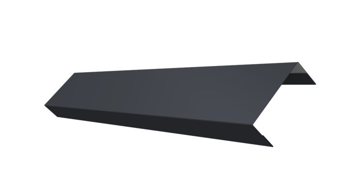 Ламель обратная 50 забора жалюзи Texas 0.45 Drap TX RAL 7024 мокрый асфальт