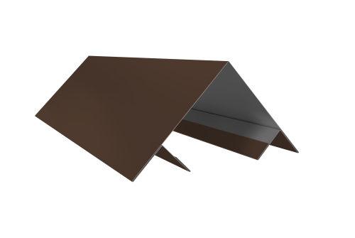 Планка угла внешнего составная верхняя 0,5 Satin с пленкой RAL 8017 шоколад (2м)