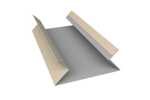 Планка угла внутреннего составная верхняя 0,45 PE с пленкой RAL 1015 светлая слоновая кость (2м)