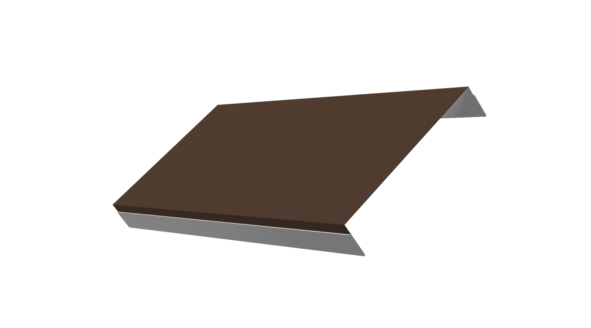 Ламель обратная 150 забора жалюзи Texas 0.45 PE-Double с пленкой RAL 8017 шоколад