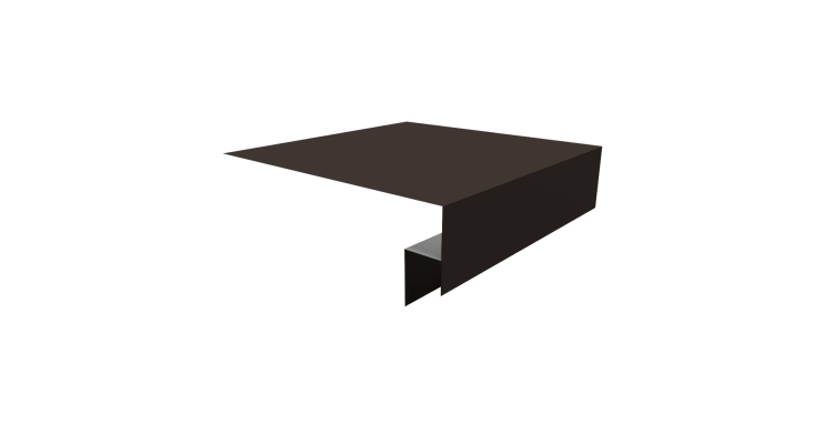 Планка околооконная сложная Экобрус Grand Line 200х50х25 0,5 Satin Matt RR 32 темно-коричневый (2м)