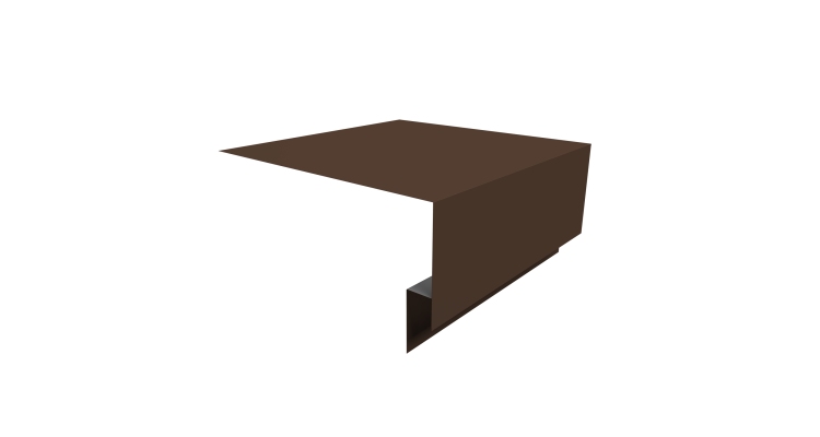 Планка околооконная сложная Экобрус Grand Line 200х75х25 0,5 Drap RAL 8017 шоколад (2м)