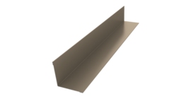 Угол внутренний 50х50 0,5 Satin с пленкой RAL 1015 светлая слоновая кость (2м)