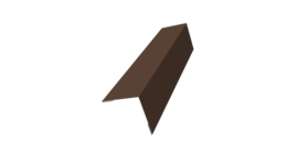 Угол внешний 50х50 0,5 Satin с пленкой RAL 8017 шоколад (3м)