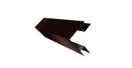 Угол внешний сложный 75х75 0,45 Drap TwinColor RAL 8017 шоколад (3м)