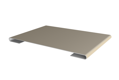 Планка стыковочная 0,5 Satin с пленкой RAL 1015 светлая слоновая кость (2м)