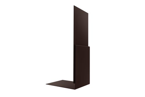 Планка приемная оконная 0,45 Drap TwinColor RAL 8017 шоколад (3м)