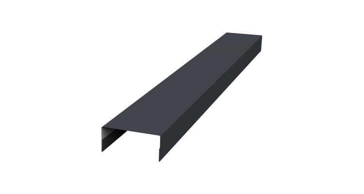 Крышка 30х20 жалюзи Texas 0,45 Drap TX RAL 7024 мокрый асфальт (3м)