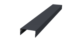 Крышка 30х20 жалюзи Texas 0,45 PE-Double RAL 7024 мокрый асфальт (2м)