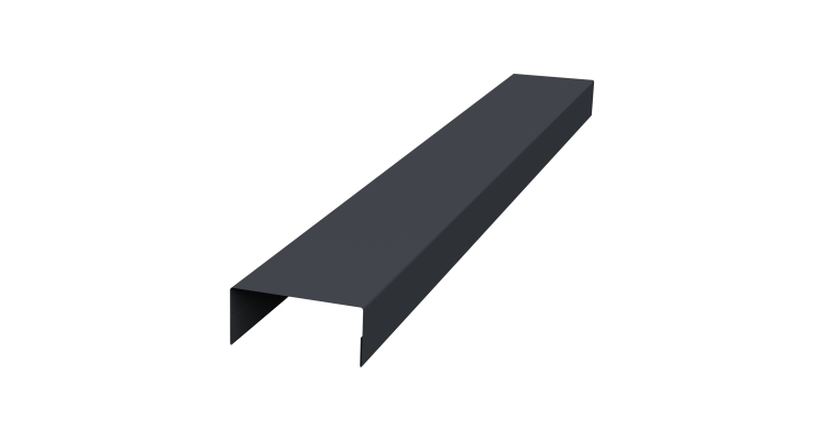 Крышка 30х20 жалюзи Texas 0,45 Drap-double TX RAL 7024 мокрый асфальт (2,5м)