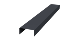 Крышка 30х20 жалюзи Texas 0,5 PurPro RAL 7024 мокрый асфальт (2,5м)