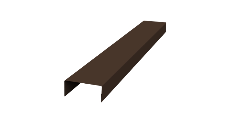 Крышка 45х20 жалюзи Texas 0,45 Drap TwinColor RAL 8017 шоколад (2м)