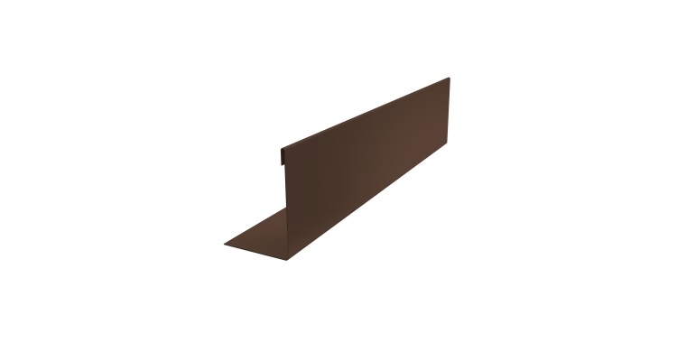 Нащельник 125 Texas 25х35 0,45 PE-Double RAL 8017 шоколад (L2,0)