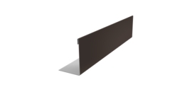 Нащельник 125 Texas 25х35 0,5 Drap RR 32 темно-коричневый (L1,5)