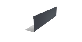 Нащельник 125 Texas 25х35 0,5 Satin Matt RAL 7024 мокрый асфальт (L1,8)