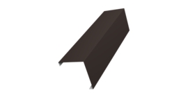 Декоративная накладка на столб универсальная угловая 80х80 для забора жалюзи 0,45 Drap ST RR 32 темно-коричневый (2м)