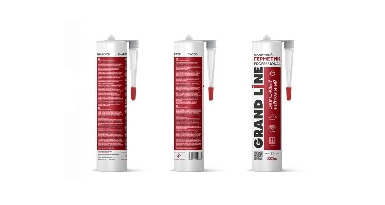 Герметик Grand Line Professional кровельный силиконовый нейтральный 280мл прозрачный