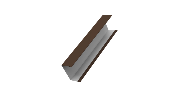 Крышка жалюзи Milan, Tokyo для калиток, ворот 0,45 Drap RAL 8017 шоколад (3м)