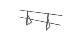 Ограждение кровельное на фальц Optima 0,65х2м RAL 7024