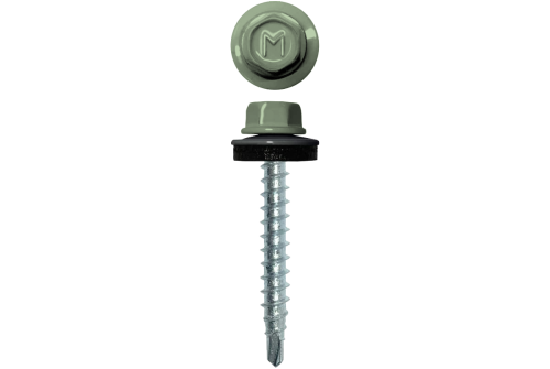 Саморез кровельный Daxmer 4,8х35 RAL 6019 (250) сверло №1